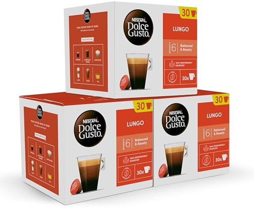 Nescafé Dolce Gusto Lungo - Café - 90 Capsules (Pack de 3 boîtes XL x 30)
