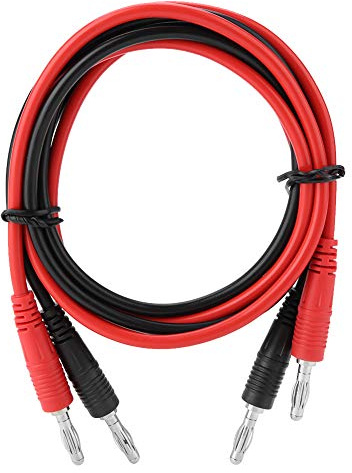 Akozon Test Kabel, P1041 2-TLG 4 mm Bananenstecker an Bananenstecker Testkabel Multimeter Testkabel 103 cm für Elektrische oder Elektrische Laborprüfungen