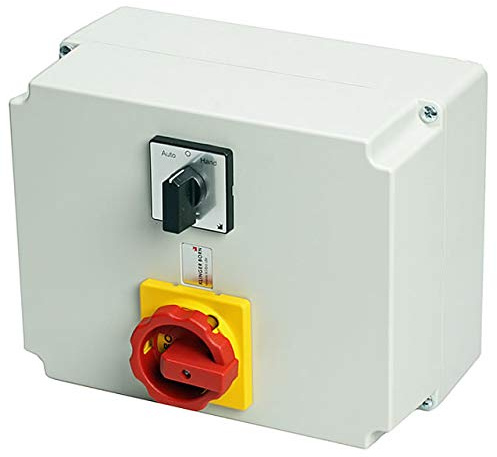 Einschaltautomatik 1Ph/3Ph mit Hand-Null-Auto | Federzugklemmen – CCST – Not-Halt Schalter