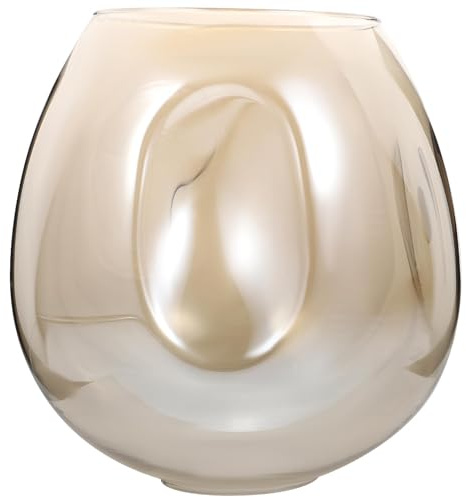 Alasum 1-Piece Golden Glass Lampshade Replacement, Modern Globe Lamp Shade for Molecular Lighting, 4.8-5cm Fitting Globe Light Cover for Bedroom Living Room Chandelier