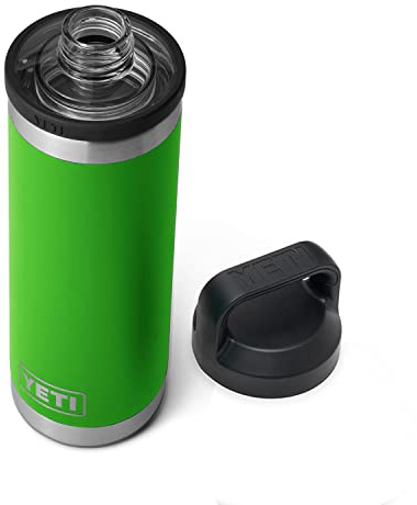 Yeti Rambler 18 oz Bottle, Vacuum Insulated, Stainless Steel with Chug Cap, Canopy Green