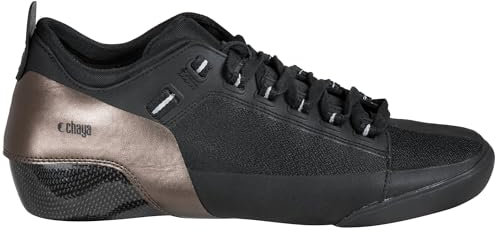 Chaya Rollschuhe Eclipse Boot - Roller Skates für Damen und Herren im Retro-Look für Roller-Disco - Roll-Schuhe in Schwarz/Bronze