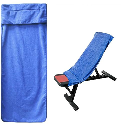 DAWRIS Toalla de fitness, toalla de deporte, 120 x 50 cm, microfibra con bolsillo con cremallera, grande, toalla de gimnasio, toalla de entrenamiento
