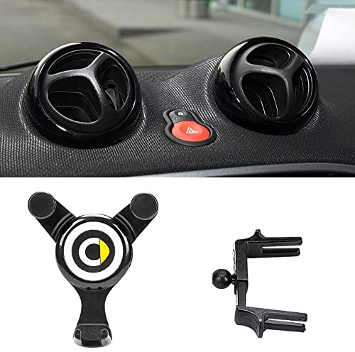 NICKAL Auto Handyhalterung, für Smart 453 451 Fortwo Forfour Handy KFZ Halterungen Lüftung Lüftungsschlitz Stabil 360 Grad Drehbar 2023, 453 Outlet