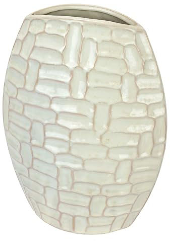 Blumenvasen Tischvase Keramik Dekorative kleine Vasen für Blumen Pampasgras Deko Home Wohnzimmer Esstisch Bauernhaus Büro Dekor Keramikvase Geschenk für Hochzeit Weihnachten Einweihungsparty, 24 cm