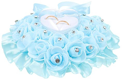 ifundom Weich Gepolstertes Schmuck-reiseetui Für Damen Herzförmiges Hochzeitskissen Für Die Hochzeitsfeier