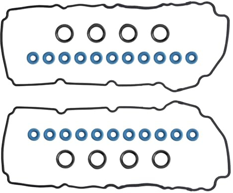 Engine Valve Cover Gasket Set Compatible with Ford Lincoln Mazda Mercury Vehicle 2007-2015 Edge Flex Fusion Taurus Taurus X, MKS MKZ MKT MKX, 6 CX-9, 2008-2009 Sable 3.5L 3.7L, Replace#VS50767R