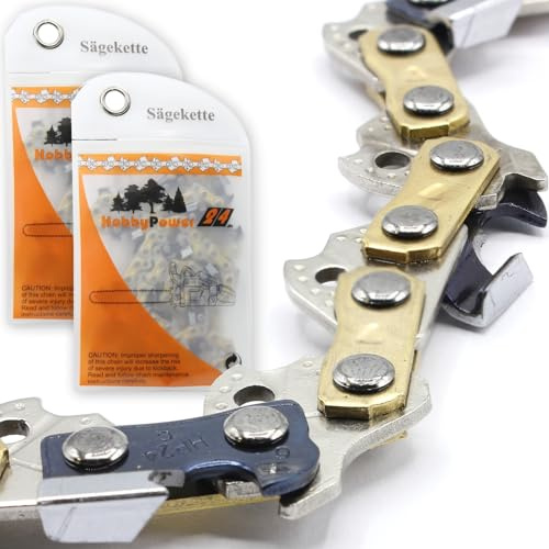 2x Sägekette Halbmeißel 3/8 1,1mm 40TG 25cm Parkside PKSA 20-Li B2 C3 Kettensäge