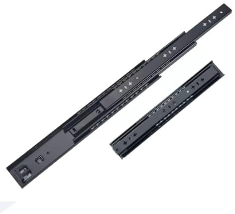 NILZA 500cm Schubladenauszug Vollauszug Kugellager Schienen, Schubladenschienen 3 Falten Führungsschiene Kugelauszug Für Schubladen Möbel, 2 Stück (Size : 25cm/10in)
