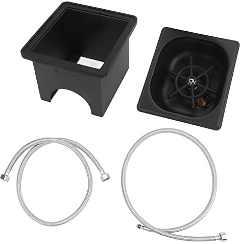 Pitcher Rinser, Stainless Steel Automatic Glass Cup Washer, Automatic Milk Tea Cup Washing Machine for Hotel Bar Kitchen Cup (Small)