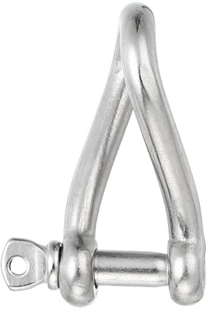PATIKIL 316 Gancio a Vite Acciaio Inossidabile 5/32 4mm, 198 Lbs Grilli a Vite Perno Carico per Funi Metalliche Acciaio Trazione Accessori per Movimentazione Marittima