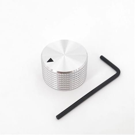 Solid Aluminum Alloy 25 x 15.5mm Volume Rotary Control 6mm Dia Potentiometer Cap Knob ITCLEYMDZV(Oro)