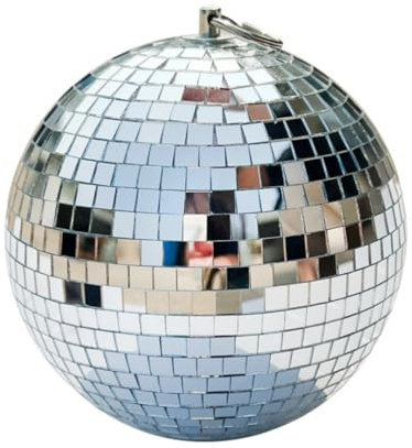 VIEWLEAF Handgearbeitete Spiegelkugel aus Mosaikfliesen für Hochzeitsparty - Dekorative Kugeln (20CM,Silber)