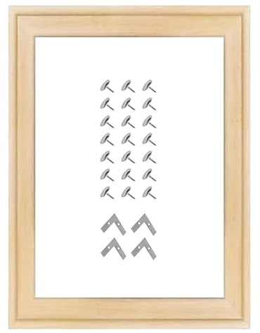 Cozylkx DIY-Holz-Leinwandrahmen 75 cm x 60 cm, Holz-Leinwand-Keilrahmen-Kunstrahmen-Set Für ölgemälde, Poster Und Wandkunst-Handarbeiten