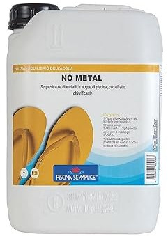 Piscina Semplice, No Metal Sequestrante Metalli Acque di Piscina, Effetto chiarificante Acqua di Piscina, Super Concentrato, Formato da 5 Kg