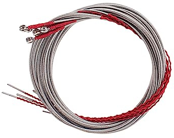 ibasenice 5-saitige Metallsaiten Für Bassgitarren – Ernie Basssaitensatz Farbe Rot Bass-ersatzsaiten