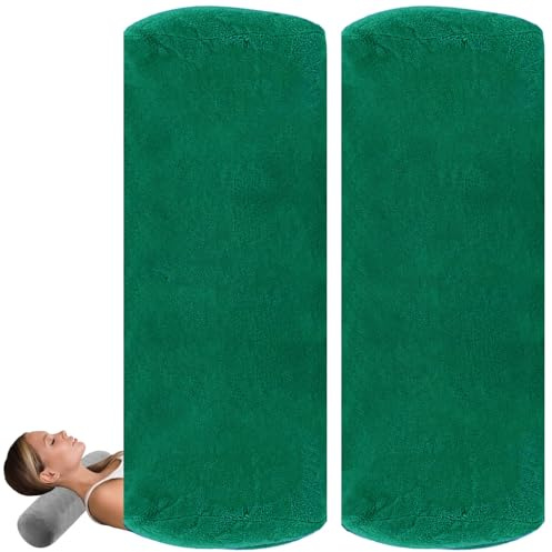 UICMNSI Zylindrisches Nackenrollebezug 15x40/15x50/20x60 - Samt Bezug for Rohrkissen Bequemes Multifunktional (Nacken, Beine, Rücken, Bett, Yoga) Abnehmbar Kissenrolle Rollenkissen(@3,15x40cm/6x16in)