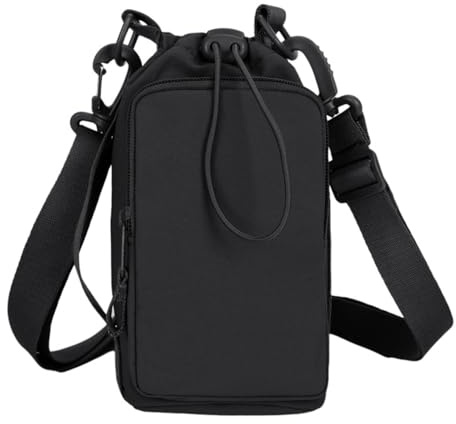 MiOYOOW Umhängetasche für Wasserflaschen, Flaschen Halter Tragetasche, Wasserflaschenhalter mit Verstellbarem Riemen zum Wandern, Spazierengehen, Camping, Sport, Fitnessstudio