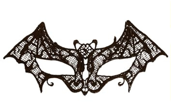 Sexy Eye Mask Black Bat Lace Mask Vampire Bat For Women Venetian Lace Masks Masquerade Half Face Eye Masks Lady Girls Cosplay Carnival Halloween Party Prom Accessory(Pack Of 1)