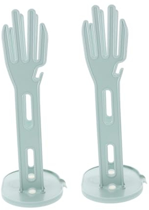 CONGARTENO 2pcs Kitchen Glove Drying Rack with Drain Base for Quick Drying and Organization Sturdy No-Drill Holder for Dishwashing Gloves and Countertop Mountable