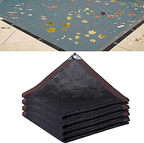Swimming Pool Leafs Net Cover,Pool-cover Rectangular 6 * 12 M /5 * 10m,Paddling Pool-cover Rectangular With Grommets And Ropes,All-Weather Outdoor Cover For Inground And Aboves Ground Swimming Pools