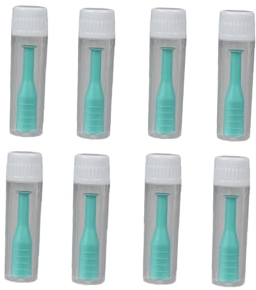 WEKAMOS 8 set Strumenti Rimozione Lenti Ventosa Verdi Accessori Pratici per Inserimento e Rimozione Lenti Contatto Morbide e Rigide Kit Domestico Igienico e Durevole