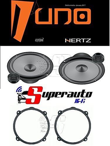 Hertz LINEA UNO K165 K 165 KIT ALTOPARLANTI DUE VIE CASSE AUTO 165 mm + supporti casse Lancia Ypsilon e Musa Anteriore o Posteriore 165 cm