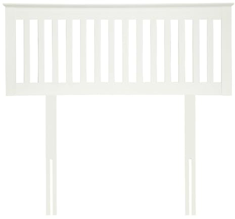 Save On Goods UK White finish solid wood wooden headboard bed head end board (4ft6 double, White)