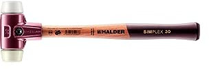 Halder 3078030 Simplex Soft-Face Superplastic/Nylon Mallet, Multi-Colour, 30 mm