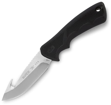 Buck 283510 - Coltello da caccia BUCKLITE MAX II Large GH | Lunghezza lama: 10,3 cm | Manico Dynaflex in acciaio inox, multicolore