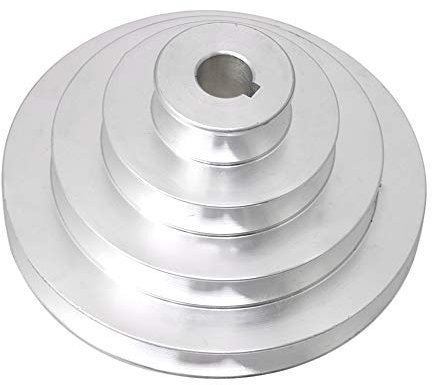 41mm bis 130mm Außendurchmesser 16mm Bohrung Aluminium 4 Stufen Pagoden Riemenscheibe für einen Typ-Keilriemen