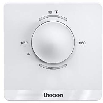 Theben 4800480 LUXORliving R718 I Einzelraum-Temperaturregler I Einstellbereich 5-30°C I Für KNX Smart-Home System LUXORliving