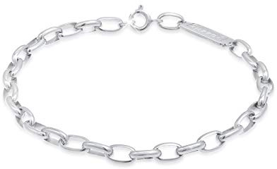 Kuzzoi Buddha Silber-Armband Herren 8 mm Gliederarmband aus 925 Silber | poliert Herrenarmband mit Federring (8 g)