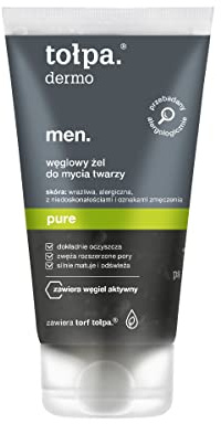 TOLPA DERMO MEN PURE CHARCOAL FACE WASH GEL 150 ML