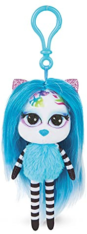 NICI Pixidoos Nali 14 cm avec Mousqueton Bonheur poupées Dos – Pendentif Tendance, clés Peluche – Porte-clefs Fille Sac à Main – Doudous, 47504, Bleu/Noir
