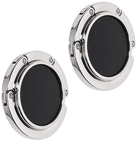 kwmobile 2X Tisch Handtaschenhalter Haken - Faltbare Antirutsch Taschenhaken Halterung Handtaschen