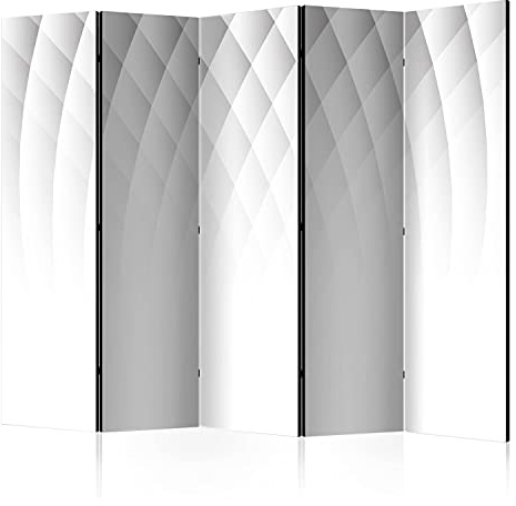 murando - Paravent Raumteiler Abstrakt, 225x172 cm, 5-teilig, Wohnzimmer | Mobiler Sichtschutz, sofort einsatzbereit, Holzrahmen, ideal fürs Wohnzimmer oder Büro, geruchsneutral, lichtbeständig