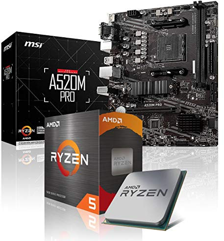 Memory PC Aufrüst-Kit Bundle Ryzen 5 5600G 6X 3.9 GHz Prozessor, 16 GB DDR4, A520M Pro Mainboard (zusammengebaut inkl. Bios Update + Funktionskontrolle)