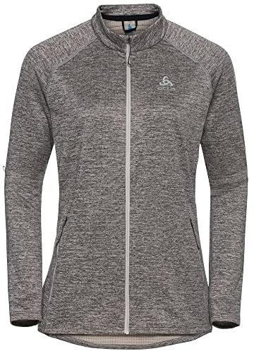 Odlo Damen Langarm Shirt mit Reißverschluss TENCIA, Silver Cloud Melange, S