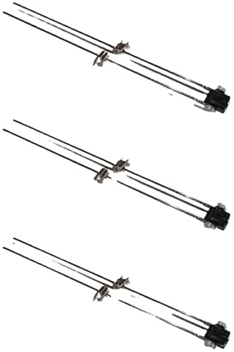 3 x Led Stabspot, Stäbchen Lampe für Seilsysteme schwarz, länge 240mm Lampe 12 Volt