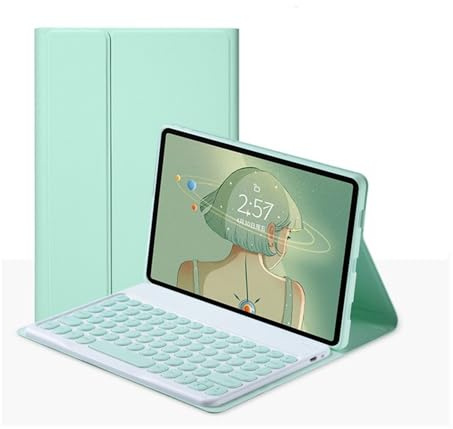 DEAVER Tab RZL Accessori Compatible with Amazon Fire HD 10 2021 10.1 Pollici, Tastiera touchpad Caso Wireless Tastiera Bluetooth Mouse Compatible with Amazon Fire HD 10. più (Colore : Verde)