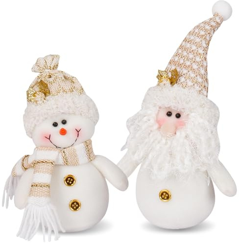 Weihnachtsdeko Plüsch Wichtel, 2 Stück Handgemachte Weihnachtswichtel Süße Gnom Zwerg Weihnachts Wichtel Weihnachtsdeko Wichtel für Kinder Haus Weihnachtendekoration