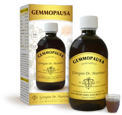 Dr Giorgini GEMMOPAUSA Liquido analcoolico - 500 ml (integratore a base di macerati glicerici e con vitamina B6)