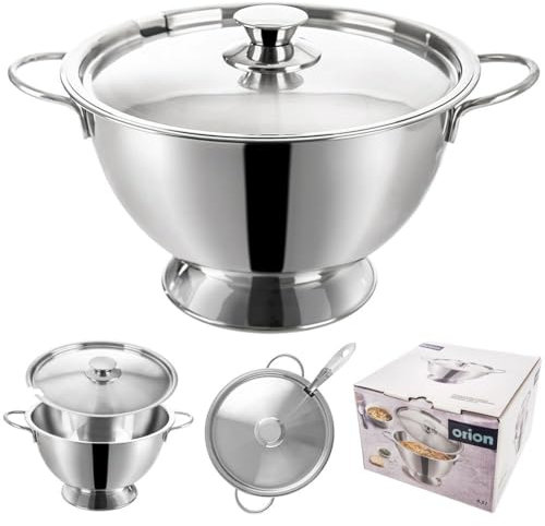 Olla sopera de acero inoxidable, 4,5 L