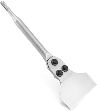 QWORK® SDS Meißelbits, Fliesenmeißel, 300 x 100 mm Schabermeißel, Zum Entfernen von Fliesen, Böden, Klebern