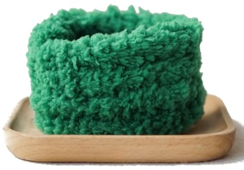 Rockreyoa 15mm x 100cm Extrem Lang Pfeifenreiniger Extra Dick Flauschige Chenilledraht Chenille Stiele Pfeifenputzer Drehstab Bastelbedarf für DIY Basteln Handwerk Weihnachten Dunkelgrün 2 Stück