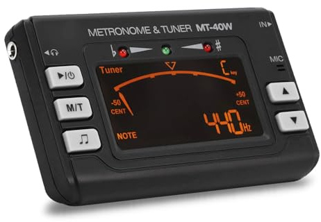 Instrumentenstimmgerät, Metronom-Stimmgerät, Elektrische LCD-Gitarre, Violine, 3 Tonabnehmermodi, Instrumentenstimmzubehör Für Saxophon, Flöte, Klarinette(MT-40W)