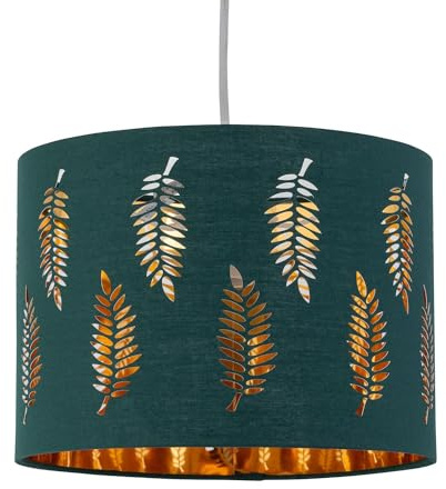 Fern - Dark Green Cut Out 25cm Pendant Lightshade