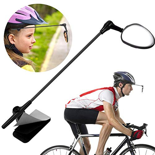 Fahrradhelm-Spiegel, Fahrradhelm-Spiegel Zum Radfahren, Fahrrad-Rückspiegel, 360 Grad Drehbar, 9,25 X 3,07 Zoll, ABS, Universell Verstellbar, Fahrrad-Rückspiegel, Helm-Rückspiegel