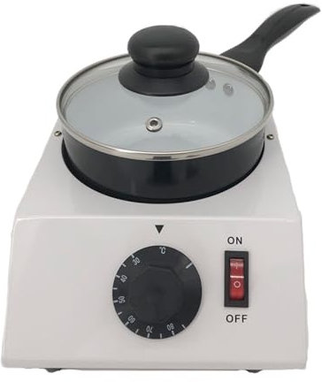 SOFTTO Máquina de fusión Mini crisol eléctrico de Chocolate, máquina templadora de Chocolate, sartén for Fondue de Queso y Chocolate, 40W Fuentes de Chocolate